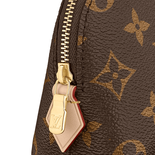Cosmetic Pouch Monogram Canvas - Leather Women's Pouch