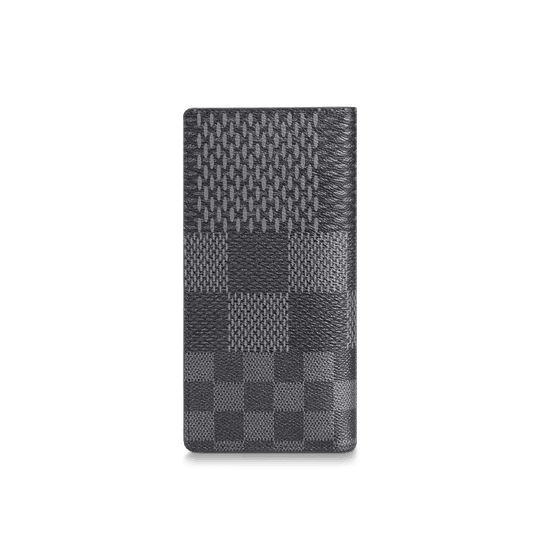 Gray Brazza Wallet Damier Graphite - Leather Men's Wallet - Bagsfits