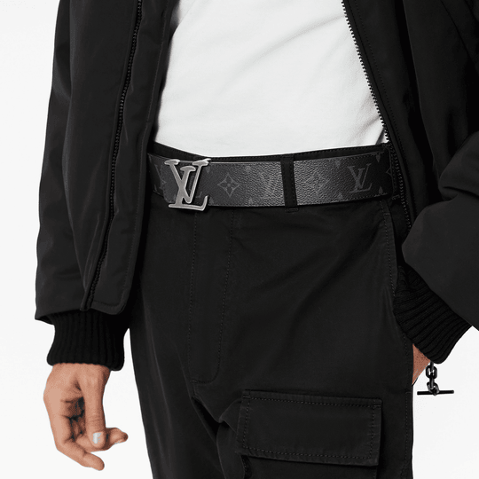 Tag 40mm Reversible Belt Monogram Eclipse - Leather Men's Belts - Bagsfits