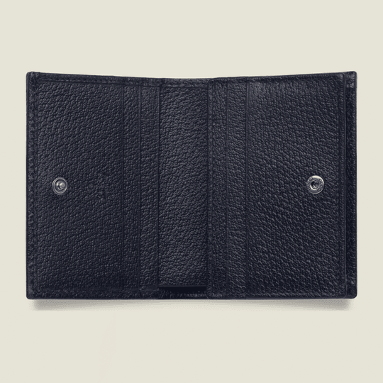 Blue GG Horsebit 1955 Card Case Wallet - Leather Women's Wallet - Bagsfits