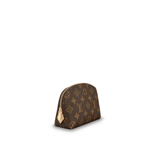 Cosmetic Pouch Monogram Canvas - Leather Women's Pouch