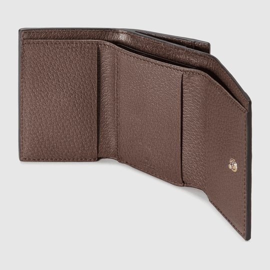 Brown GG Ophidia Bi Fold Wallet - Leather Women's Wallet - Bagsfits