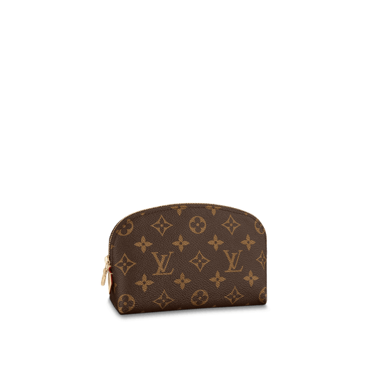 Cosmetic Pouch Monogram Canvas - Leather Women's Pouch