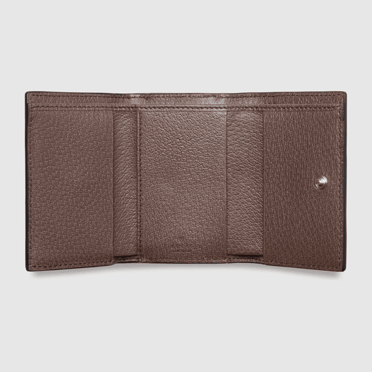 Brown GG Ophidia Bi Fold Wallet - Leather Women's Wallet - Bagsfits