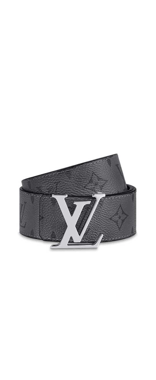Black Initiales 40MM Reversible Belt Monogram Eclipse - Leather Men's Belts - Bagsfits