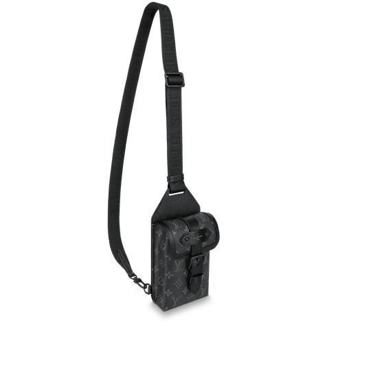 Black Saumur Slingbag Monogram Eclipse - Leather Men's Handbag - Bagsfits