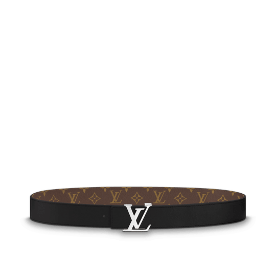 Initiales Reversible Monogram Macassar - Leather Men's Belt