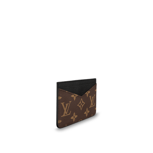 Neo Porte Cartes Monogram Macassar Canvas Leather Wallet - Leather Men's Wallet - Bagsfits