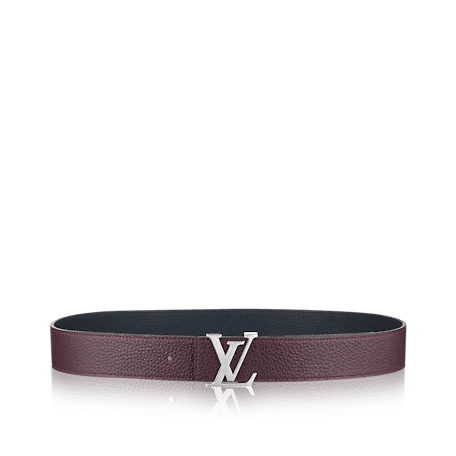 Initiales Reversible Taurillon - Leather Men's Belt