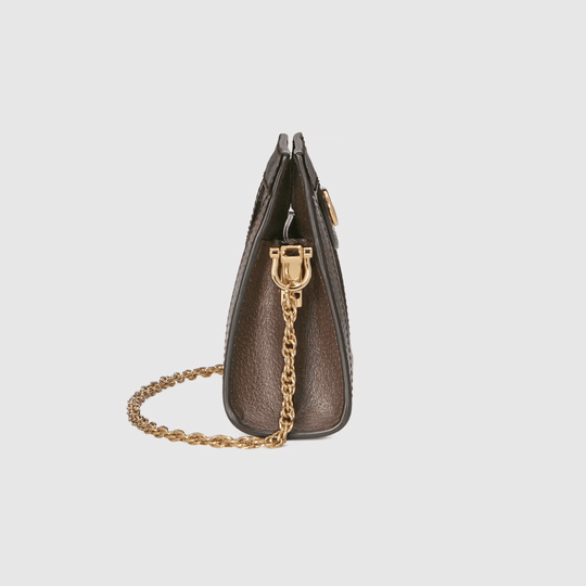 Brown Ophidia Mini Shoulder Bag - Leather Women's Handbag - Bagsfits