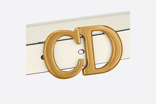 Latte Ultrasoft Calfskin Saddle Belt - Leather Women Belt