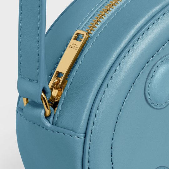 Denim Crossbody Oval Purse Cuir Triomphe In Smooth Calfskin - Leather Women's Handbag - Bagsfits