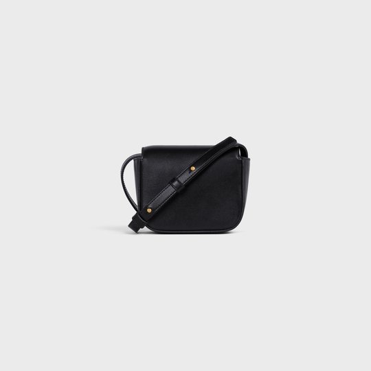 Black Mini Triomphe In Shiny Calfskin - Leather Women's Handbag - Bagsfits