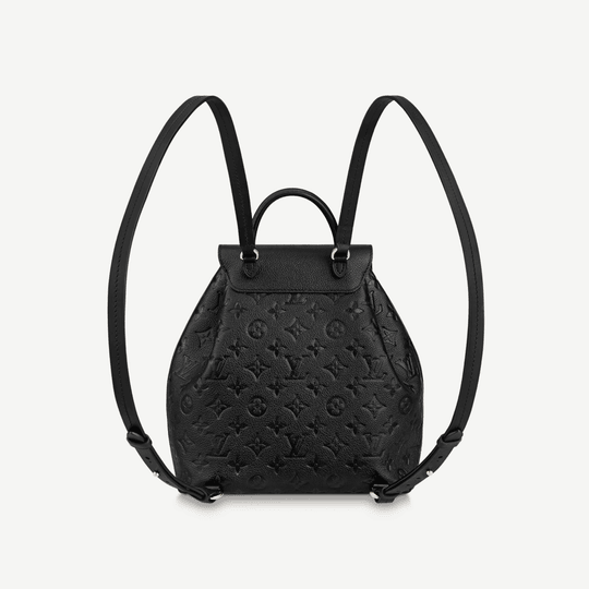 Montsouris BB Monogram Canvas Colored Leather Backpack - Leather Backpack