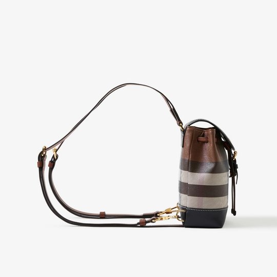 Check Micro Backpack - Leather Women's Backpack - Bagsfits