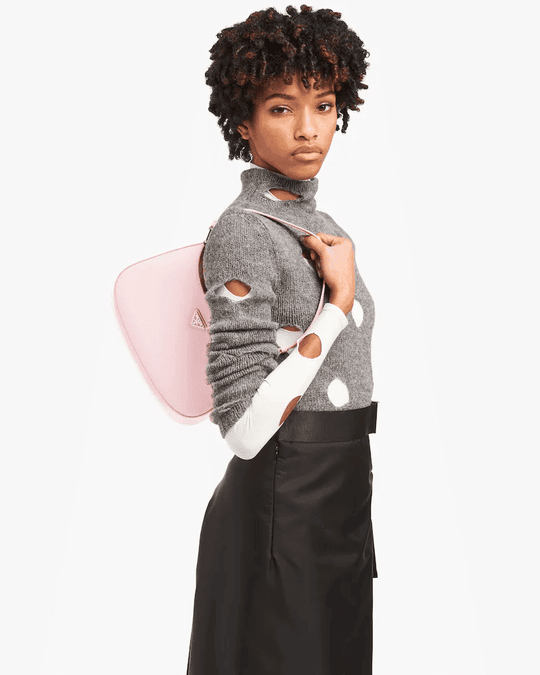 Prd Cleo Brushed Leather Shoulder Bag - Leather Women's Handbag - Bagsfits