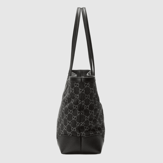 Black Ophidia GG Medium Tote With Web - Leather Women's Handbag - Bagsfits