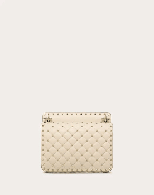 Medium Rockstud Spike Nappa Leather Bag - Leather Women's Handbag - Bagsfits