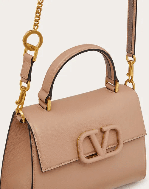 Vsling Grainy Calfskin HandBag - Leather Women's Handbag - Bagsfits