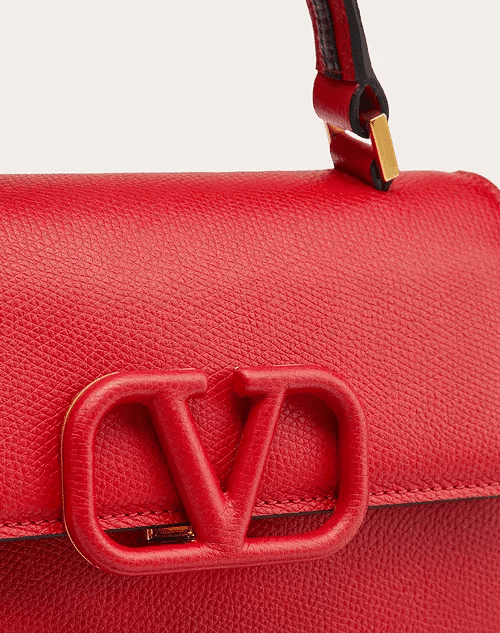 Vsling Grainy Calfskin HandBag - Leather Women's Handbag - Bagsfits