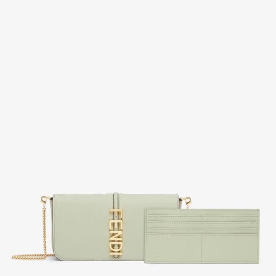 Fendigraphy Wallet On Chain - Leather Women's Wallet - Bagsfits