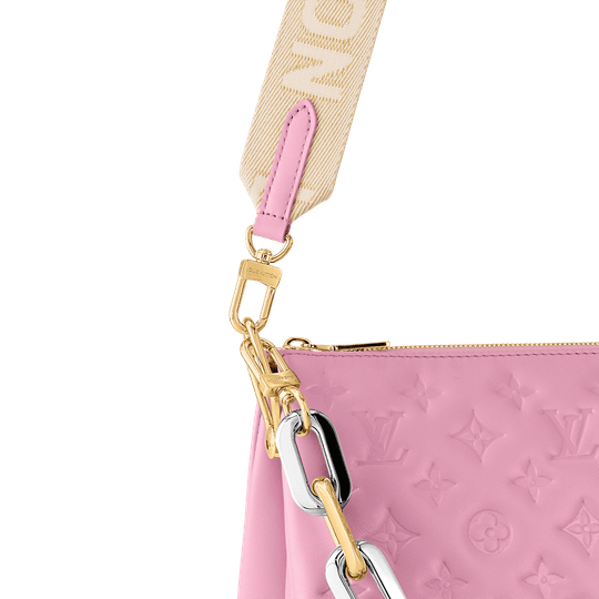 Rose Bonbon Coussin PM - Leather Women's Bag - Bagsfits