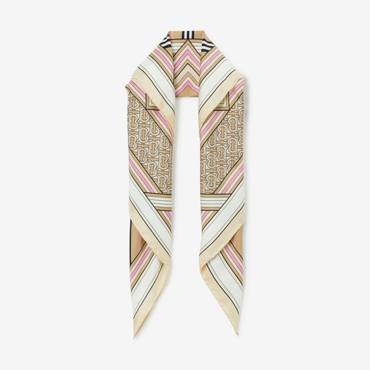 Montage Print Silk Square Scarf - Scarf & Shawl