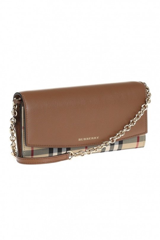 Brown 'Horseferry' Wallet On Chain - Leather Women's Bag - Bagsfits
