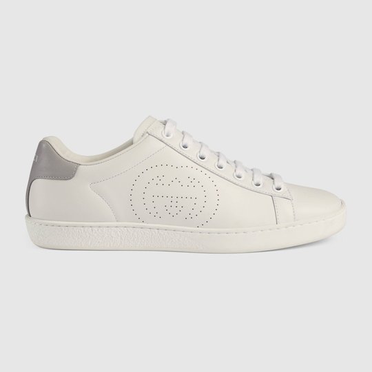 Women's Ace Sneaker With Interlocking G & Grey - Women's Designer Sneaker