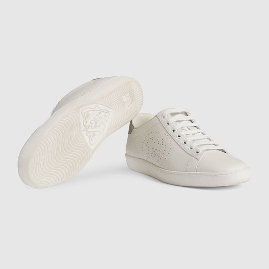 Women's Ace Sneaker With Interlocking G & Grey - Women's Designer Sneaker