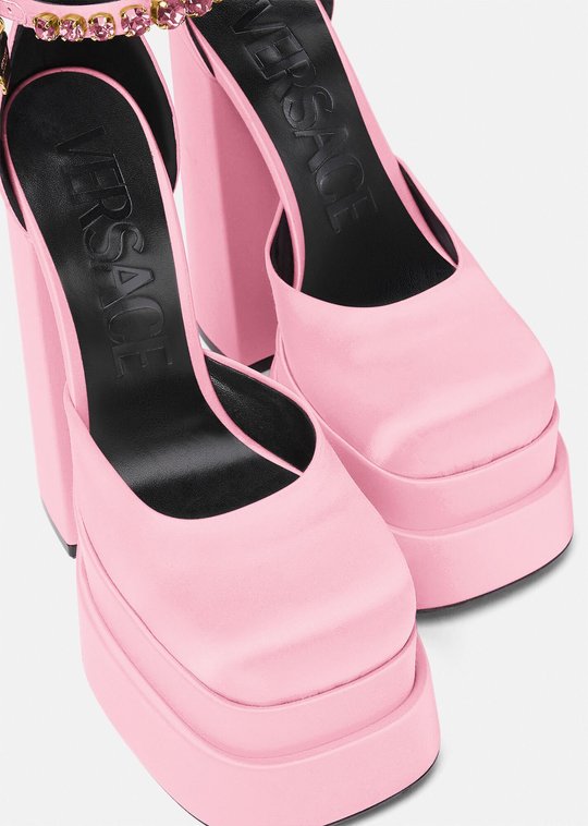 Pink Medusa Aevitas Platform Pumps - Women's Designer Shoes - Bagsfits
