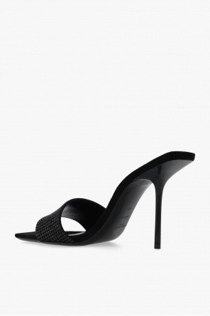 Black Lucky Evening Mules - Women's Designer Shoes