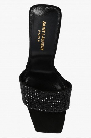 Black Lucky Evening Mules - Women's Designer Shoes