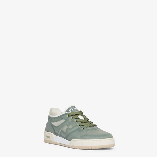 FF Match Green Mesh Low Tops - Women's Designer Shoes