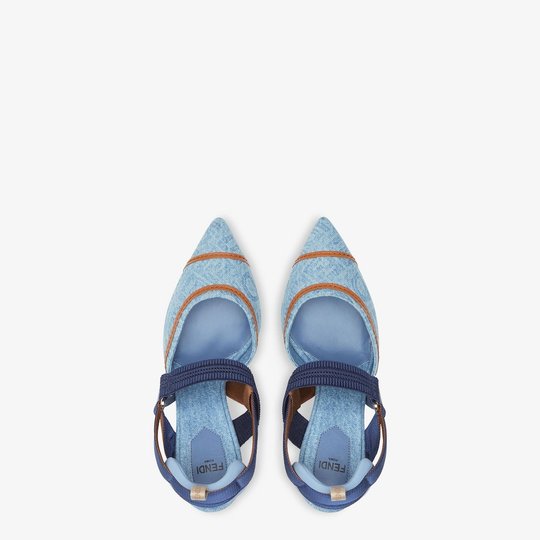 Colibrì High-Heeled Slingbacks With Embroidery - Women's Designer Shoes