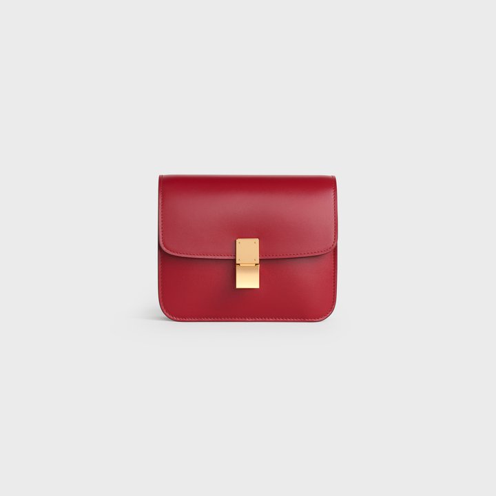 Red Teen Classic Bag In Box Calfskin - Leather Women's Handbag - Bagsfits