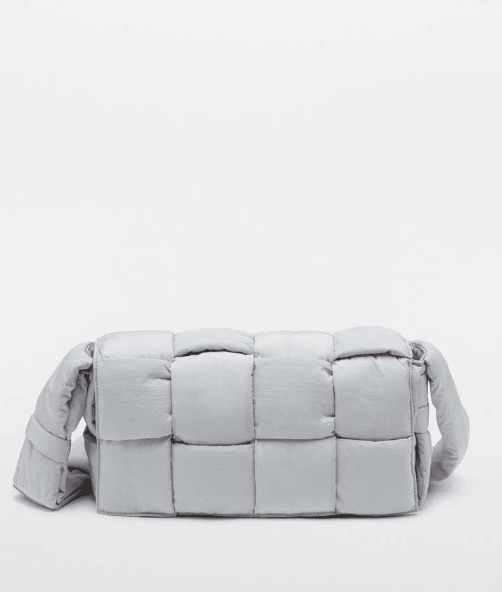 Frost Padded Tech Cassette Leather Bag - Leather Men's Handbag - Bagsfits