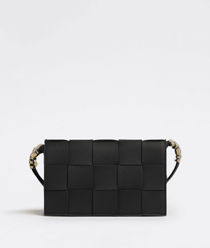Black Cassette Leather Bag - Leather Women's Handbag - Bagsfits