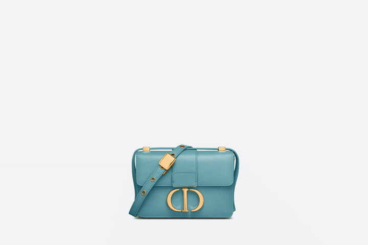 Azure Blue Box Calfskin 30 Montaigne Bag - Leather Women's Handbag - Bagsfits