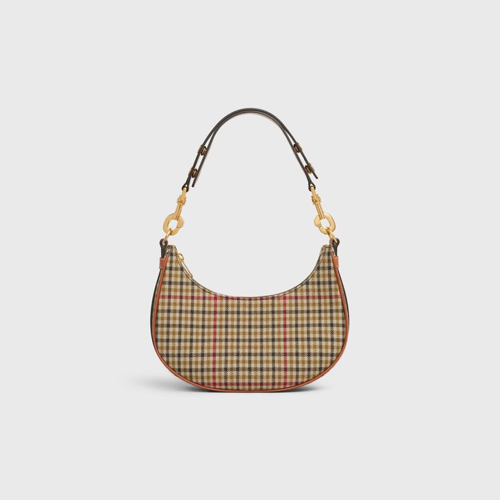 Green Medium Strap Ava Bag In Textile And Calfskin - Leather Women's Handbag - Bagsfits