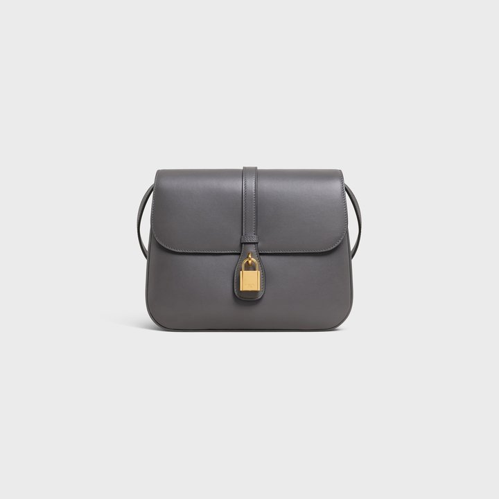 Anthracite Medium Tabou In Smooth Calfskin - Leather Women's Handbag - Bagsfits