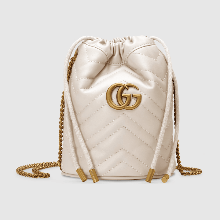 GG Marmont Mini Bucket Bag - Leather Women's Handbag - Bagsfits