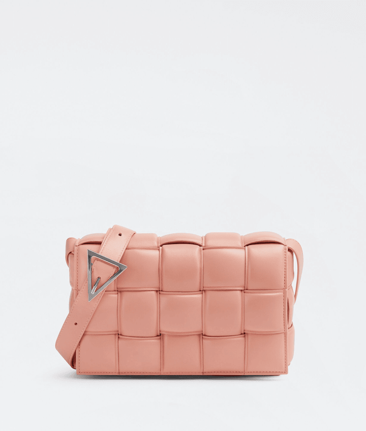 Peachy Padded Cassette Leather Bag - Leather Women's Handbag - Bagsfits