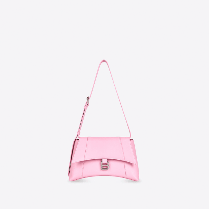 Downtown Medium Shoulder Bag In Pink - Leather Women's Handbag - Bagsfits
