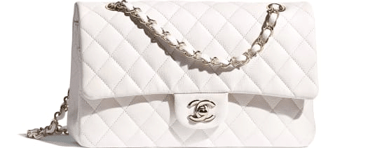 Grained Shiny Calfskin Classic Handbag - Leather Women's Handbags - Bagsfits