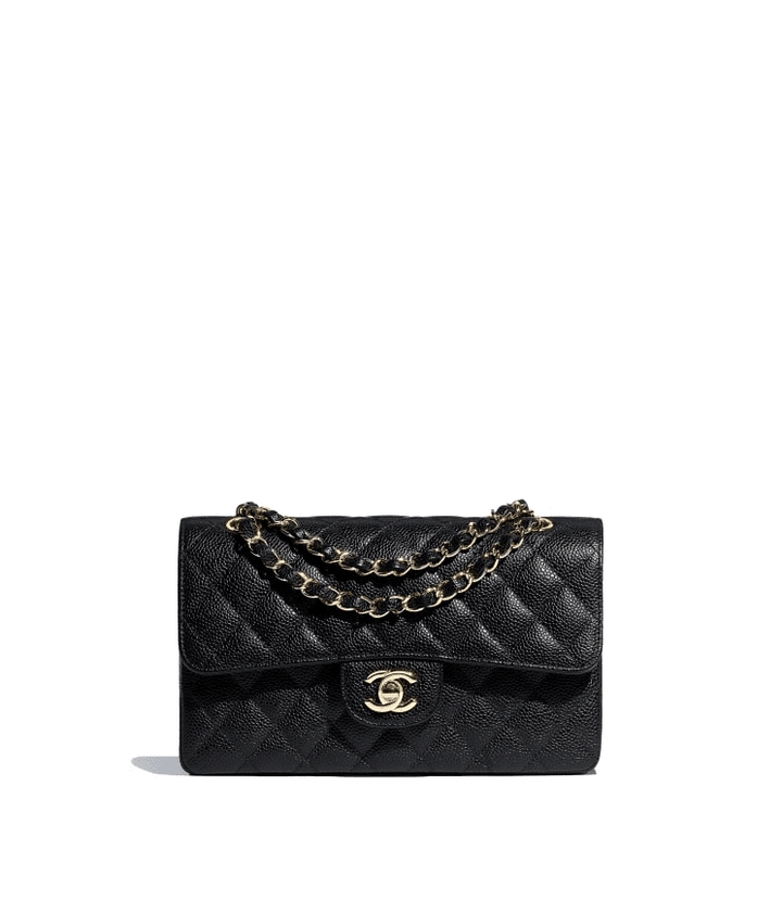 Grained Calfskin Small Classic Handbag - Leather Women's Handbags - Bagsfits