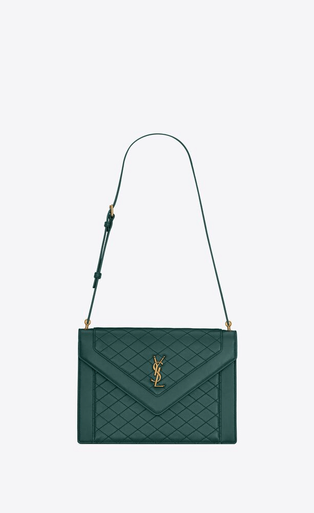 Gaby Satchel In Quilted Lambskin Leather Bag - Leather Women's Handbag - Bagsfits