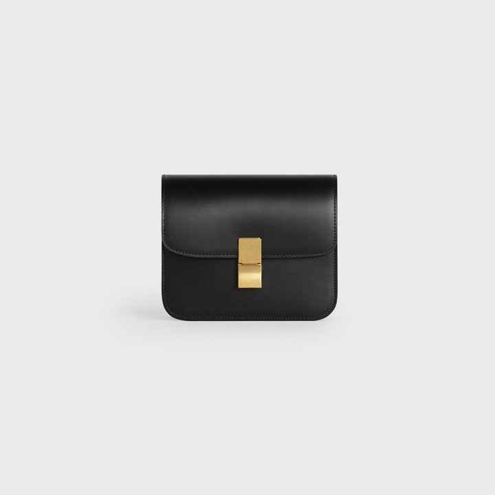 Black Teen Classic Bag In Box Calfskin - Leather Women's Handbag - Bagsfits