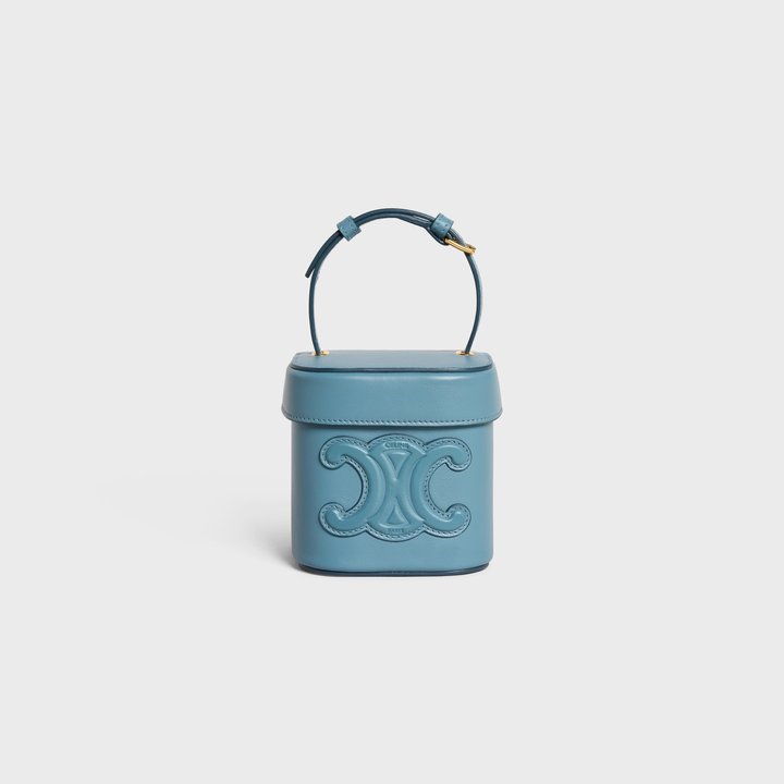 Denim Small Box Cuir Triomphe In Smooth Calfskin - Leather Women's Handbag - Bagsfits