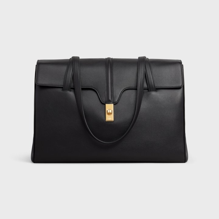 Black Large Soft 16 Bag In Smooth Calfskin - Leather Women's Handbag - Bagsfits